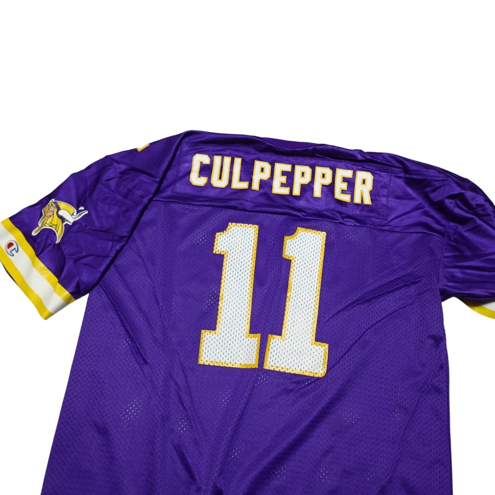 Vintage Minnesota Vikings Football Jersey Mens Large NFL Culpepper 11 Champion